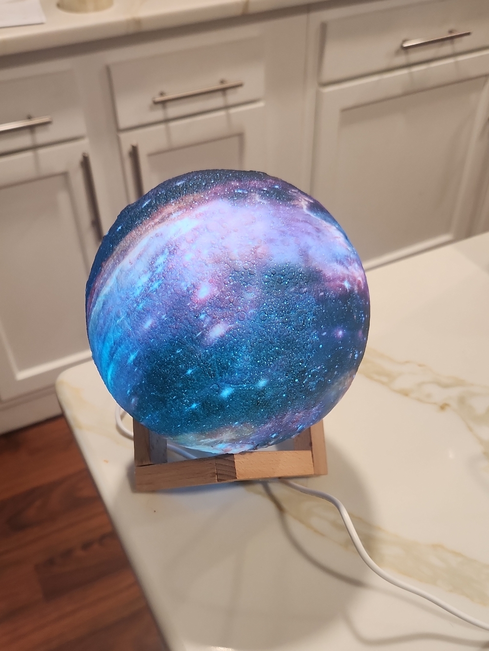 Galaxy Moon Lamp LED Night Light - Blue/Purple